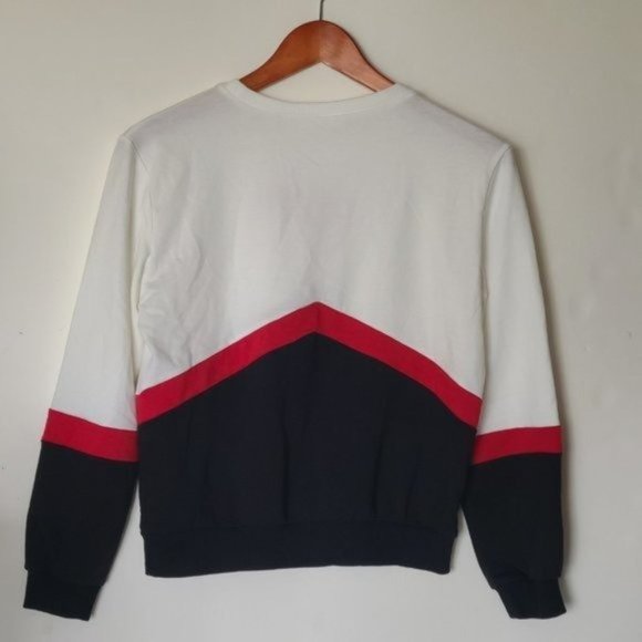SHEIN Girls Letter Print Colorblock Pullover‎ Love - Picture 6 of 6